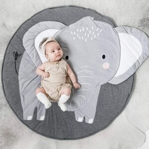 Gray Elephant Baby Play Mat